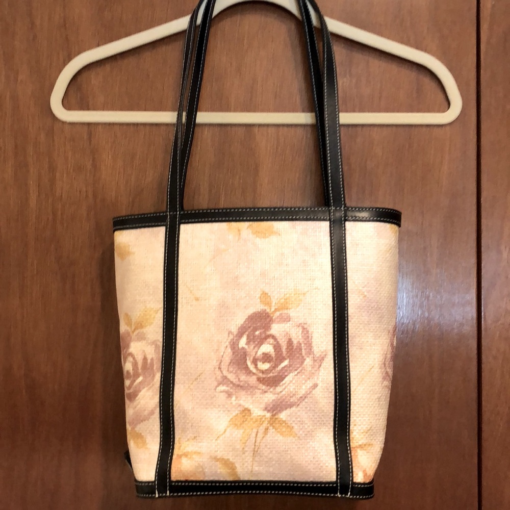 MAXX New York Floral Shoulder Tote Bag  - Excellent Condition - No Flaws